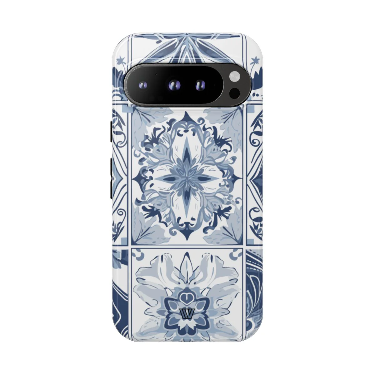 BLUE WHITE TILE | Tough Phone Case - Image 72