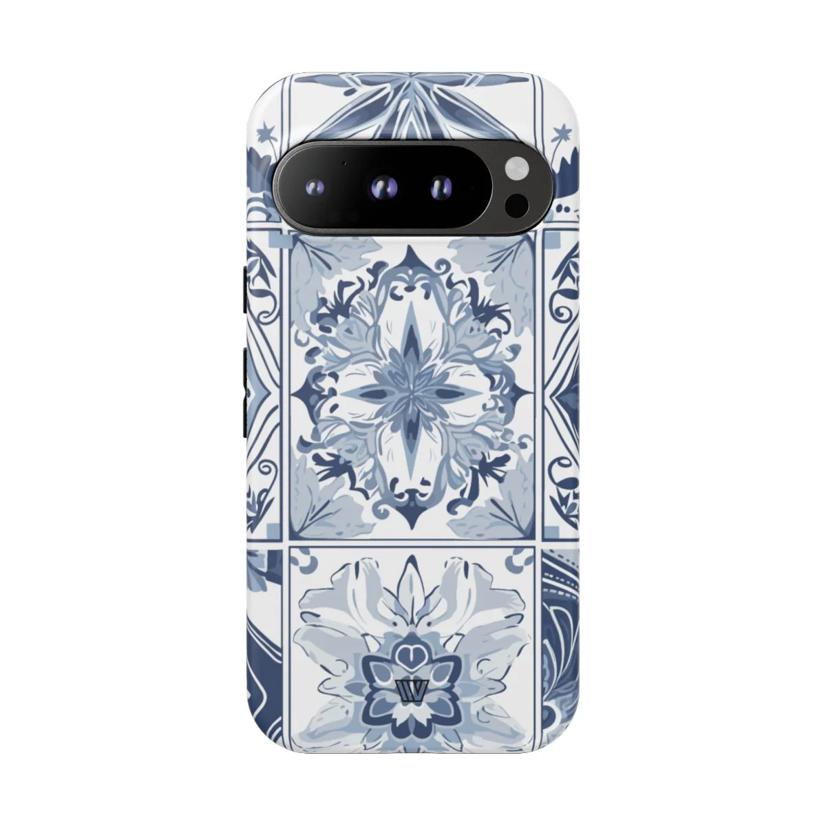 BLUE WHITE TILE | Tough Phone Case - Image 73