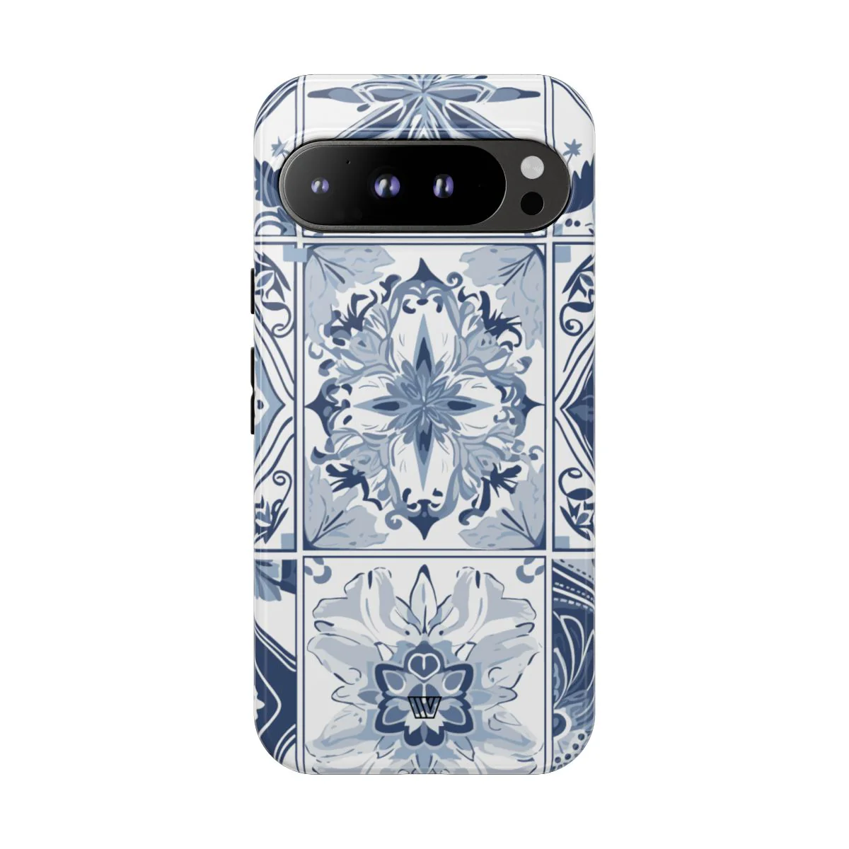 BLUE WHITE TILE | Tough Phone Case - Image 74