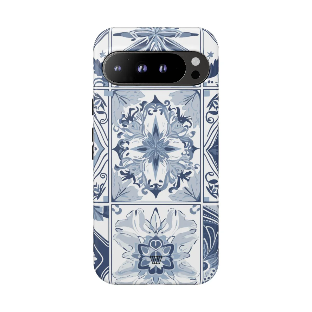 BLUE WHITE TILE | Tough Phone Case - Image 75
