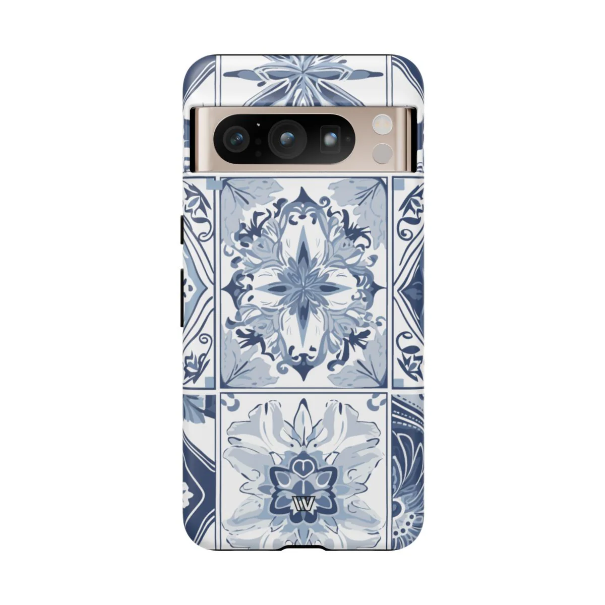 BLUE WHITE TILE | Tough Phone Case - Image 79