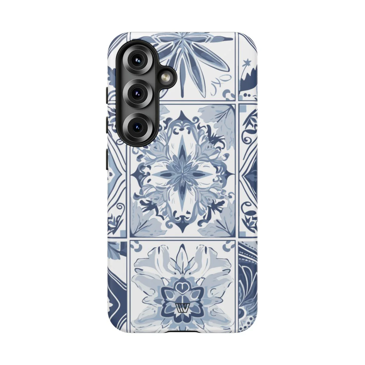 BLUE WHITE TILE | Tough Phone Case - Image 81