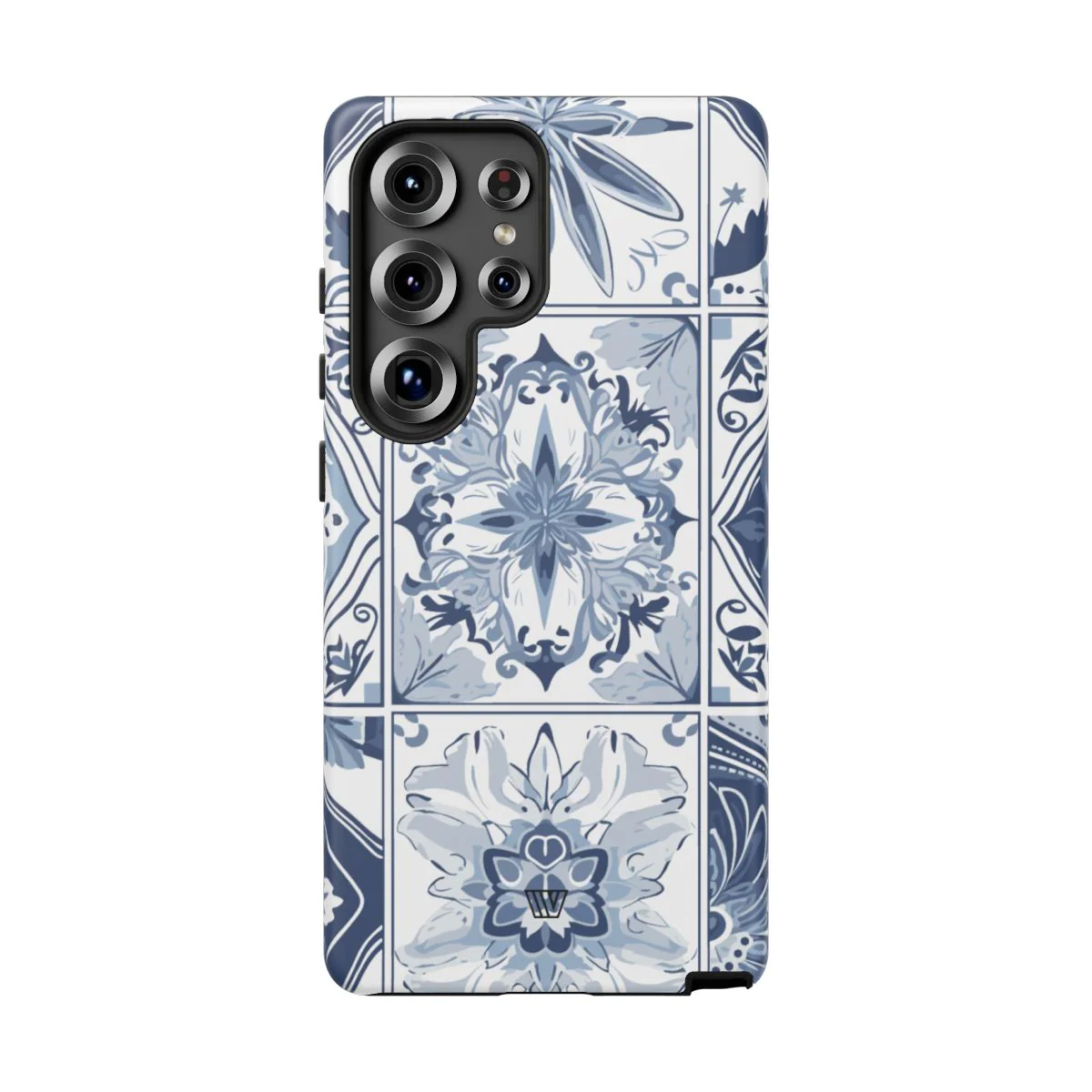 BLUE WHITE TILE | Tough Phone Case - Image 85