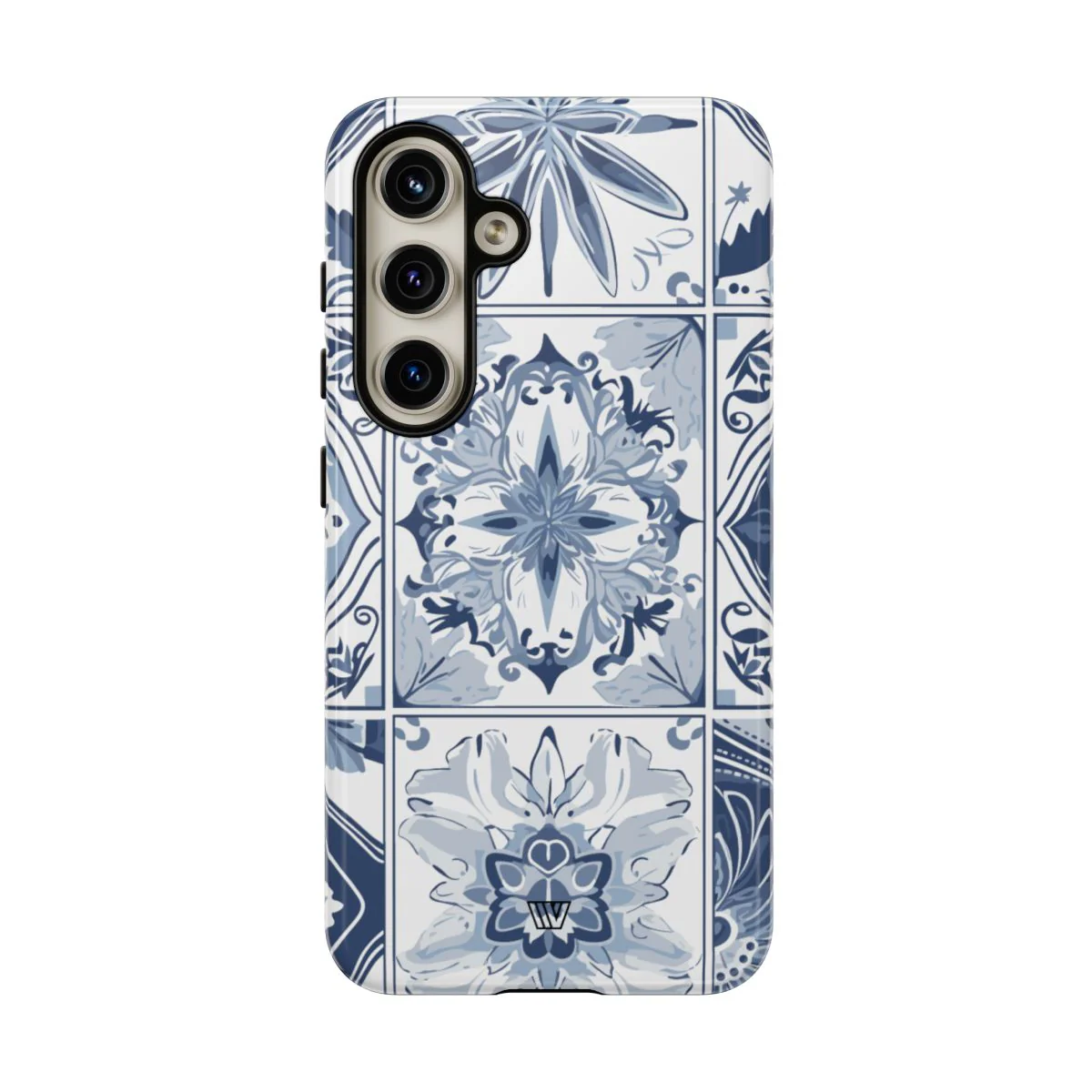 BLUE WHITE TILE | Tough Phone Case - Image 86