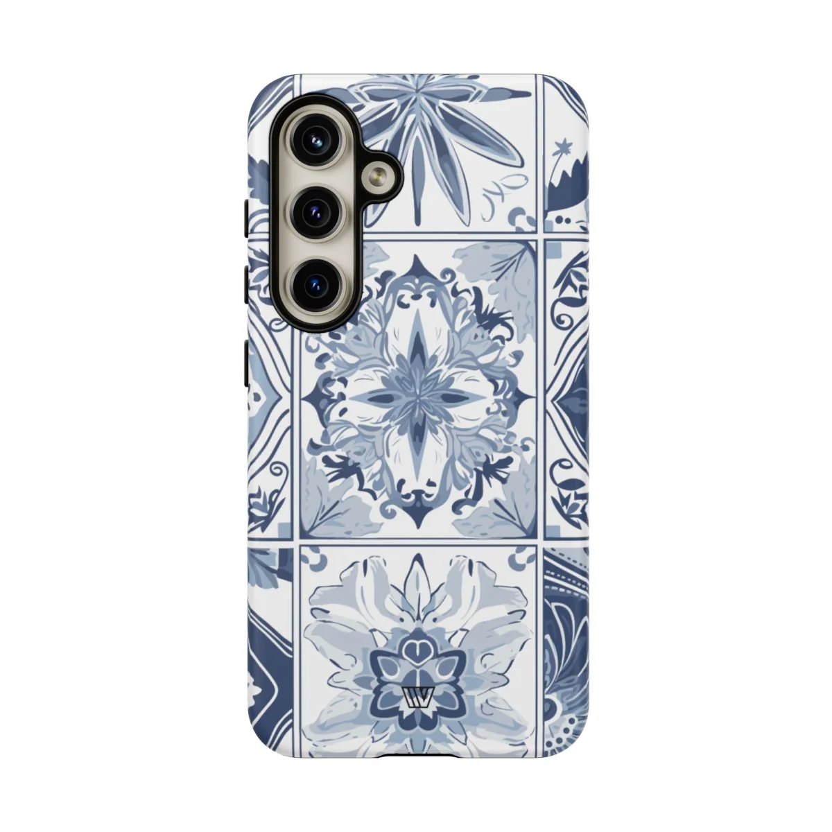 BLUE WHITE TILE | Tough Phone Case - Image 87
