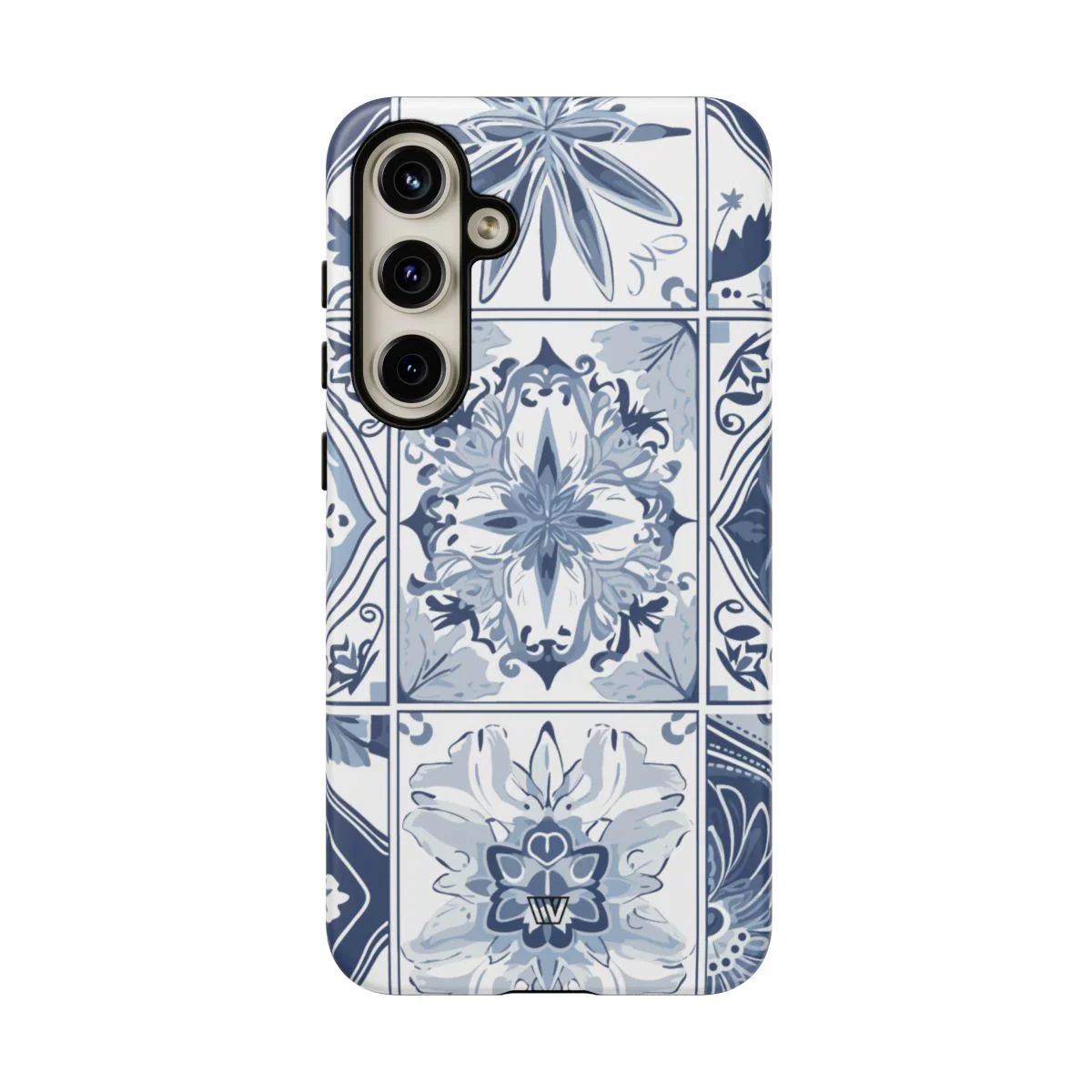 BLUE WHITE TILE | Tough Phone Case - Image 89