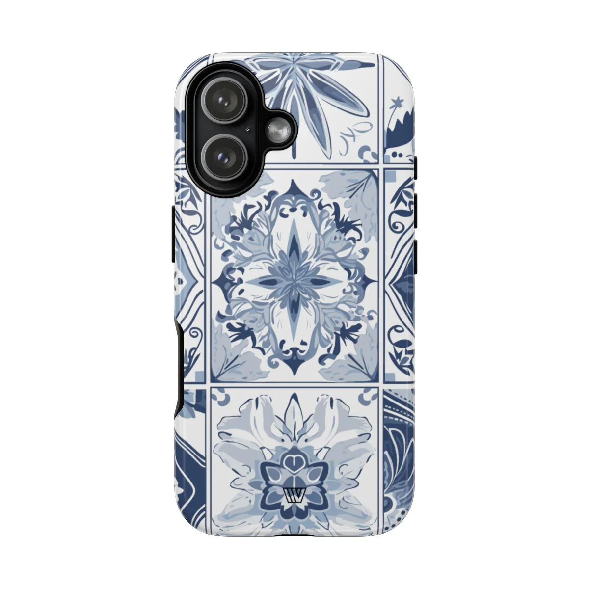 BLUE WHITE TILE | Tough Phone Case - Image 92