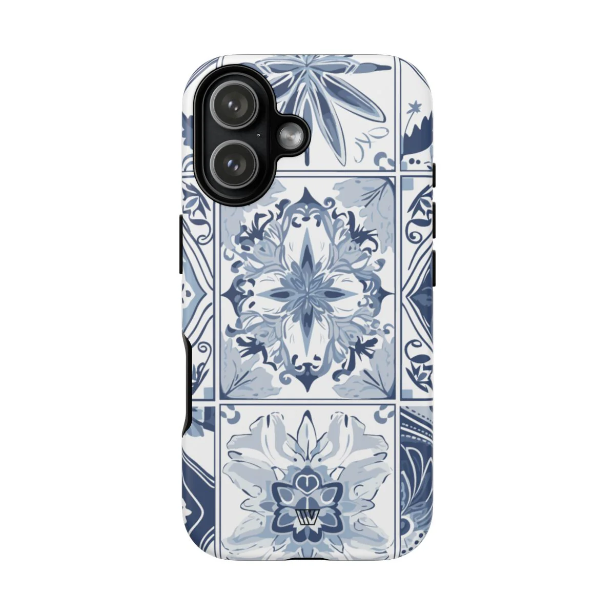 BLUE WHITE TILE | Tough Phone Case - Image 93