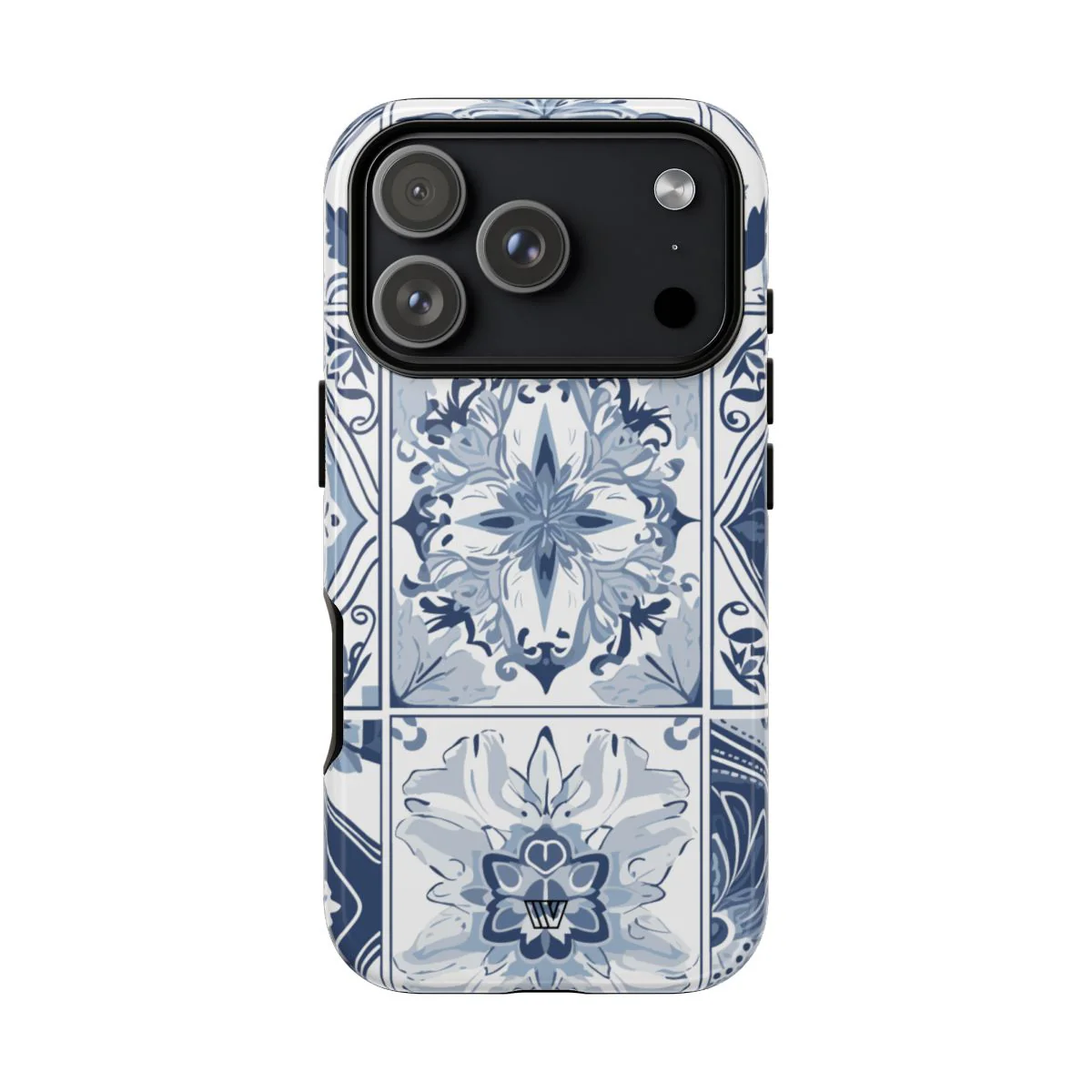 BLUE WHITE TILE | Tough Phone Case - Image 96