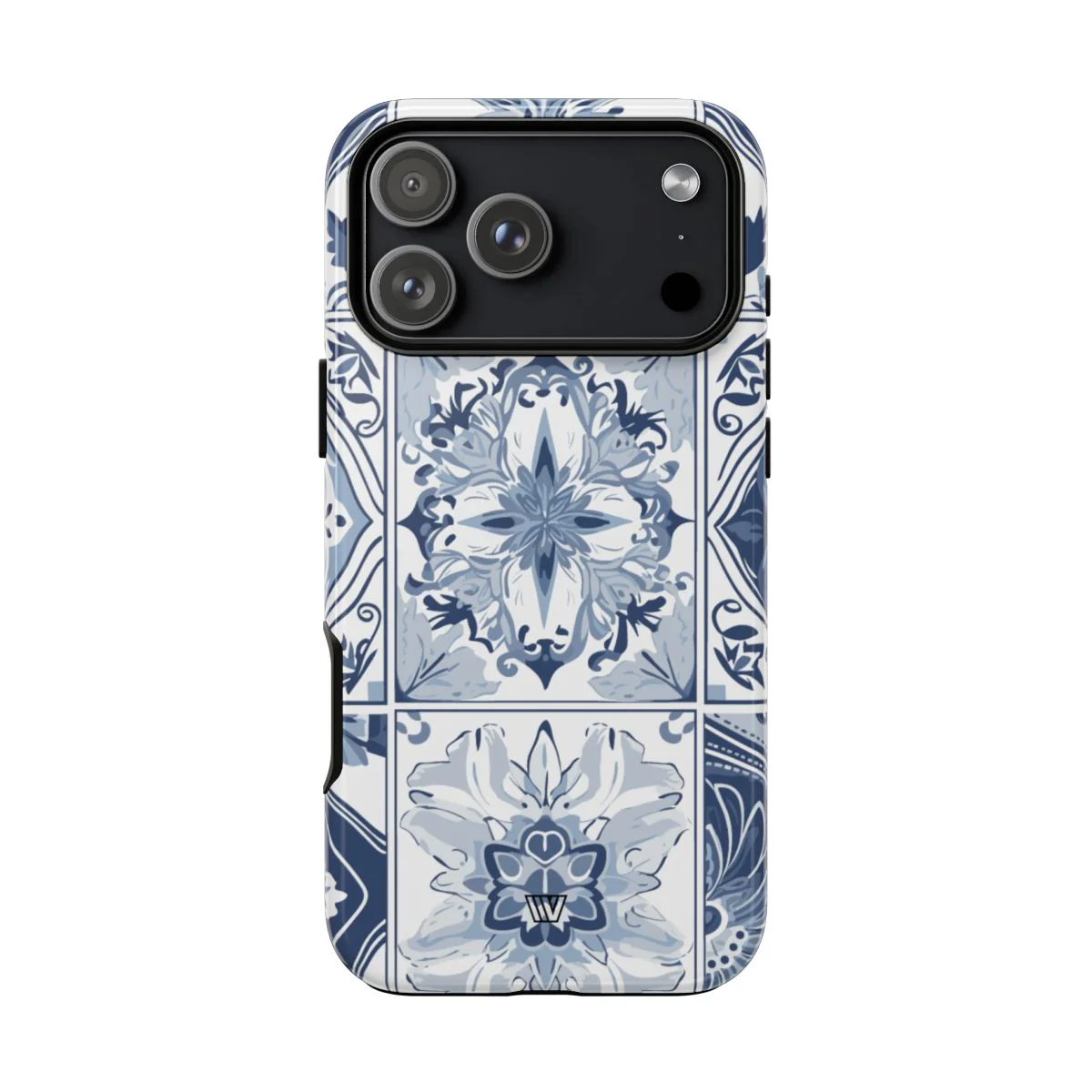 BLUE WHITE TILE | Tough Phone Case - Image 98