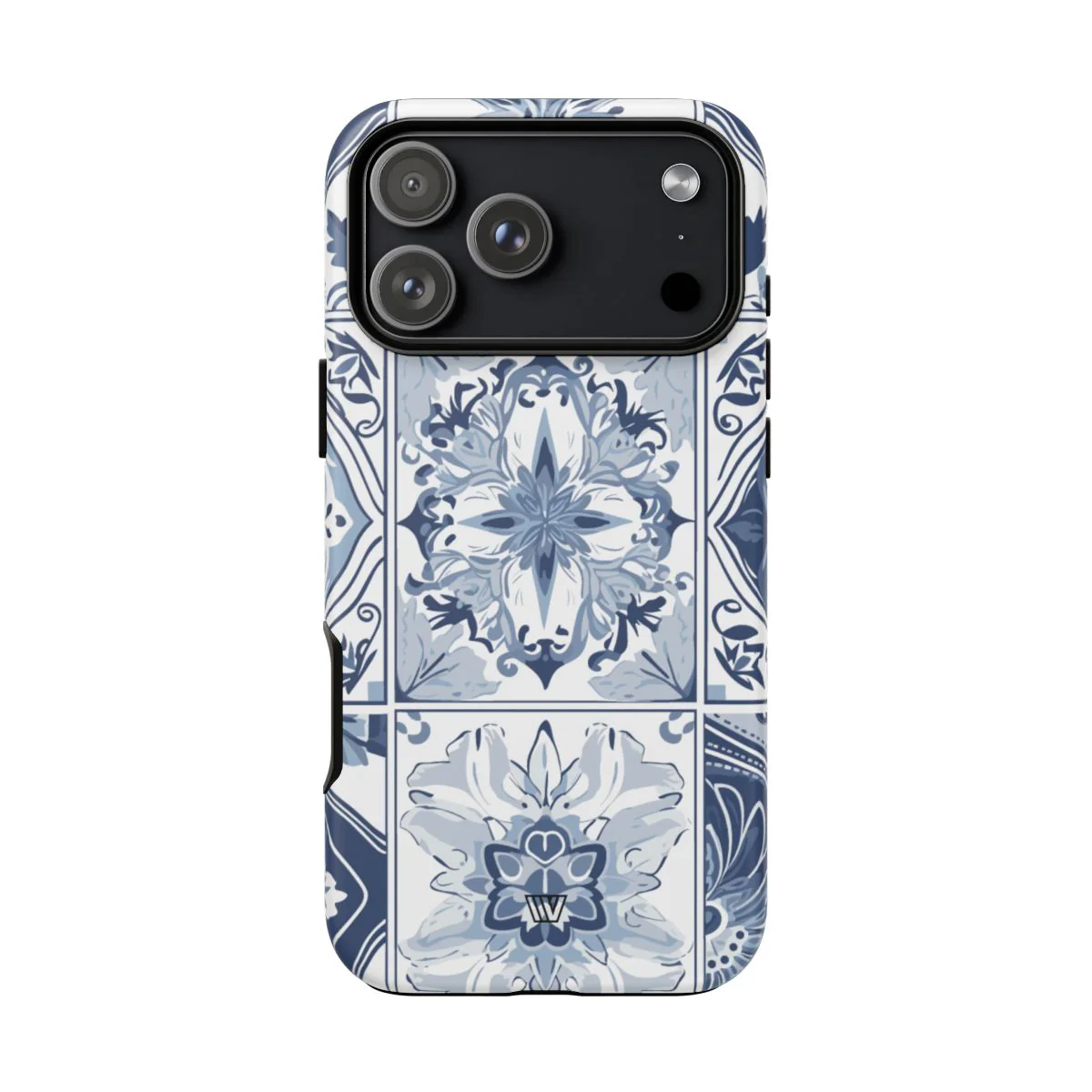 BLUE WHITE TILE | Tough Phone Case - Image 99