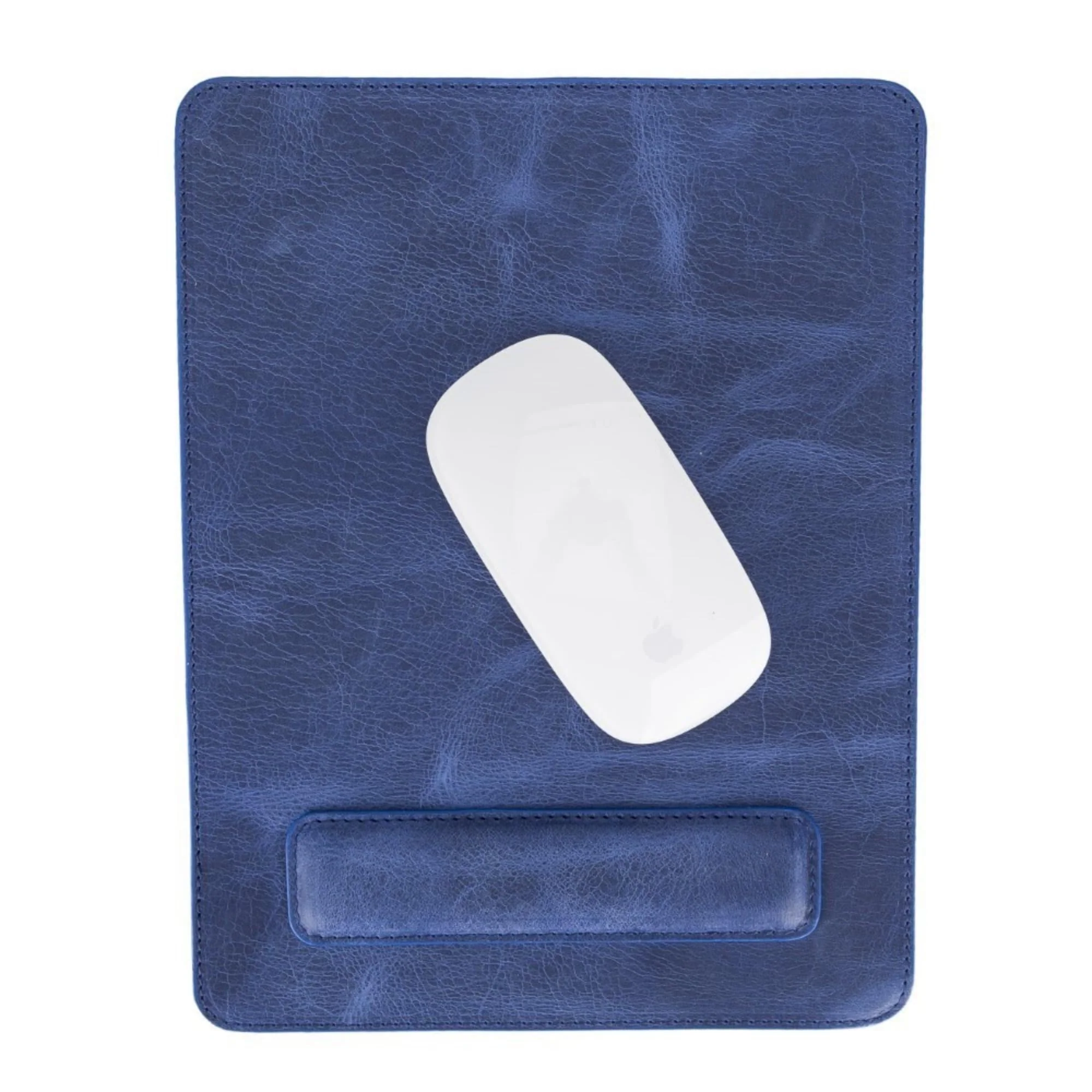 Boulder Full-Grain Leather Mouse Pad with Hand Support - Image 11