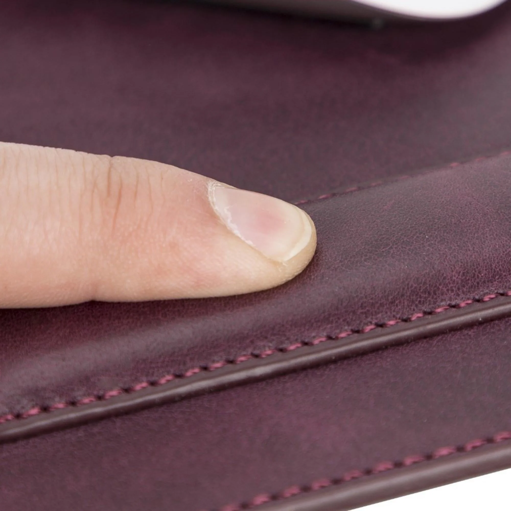 Boulder Full-Grain Leather Mouse Pad with Hand Support - Image 19