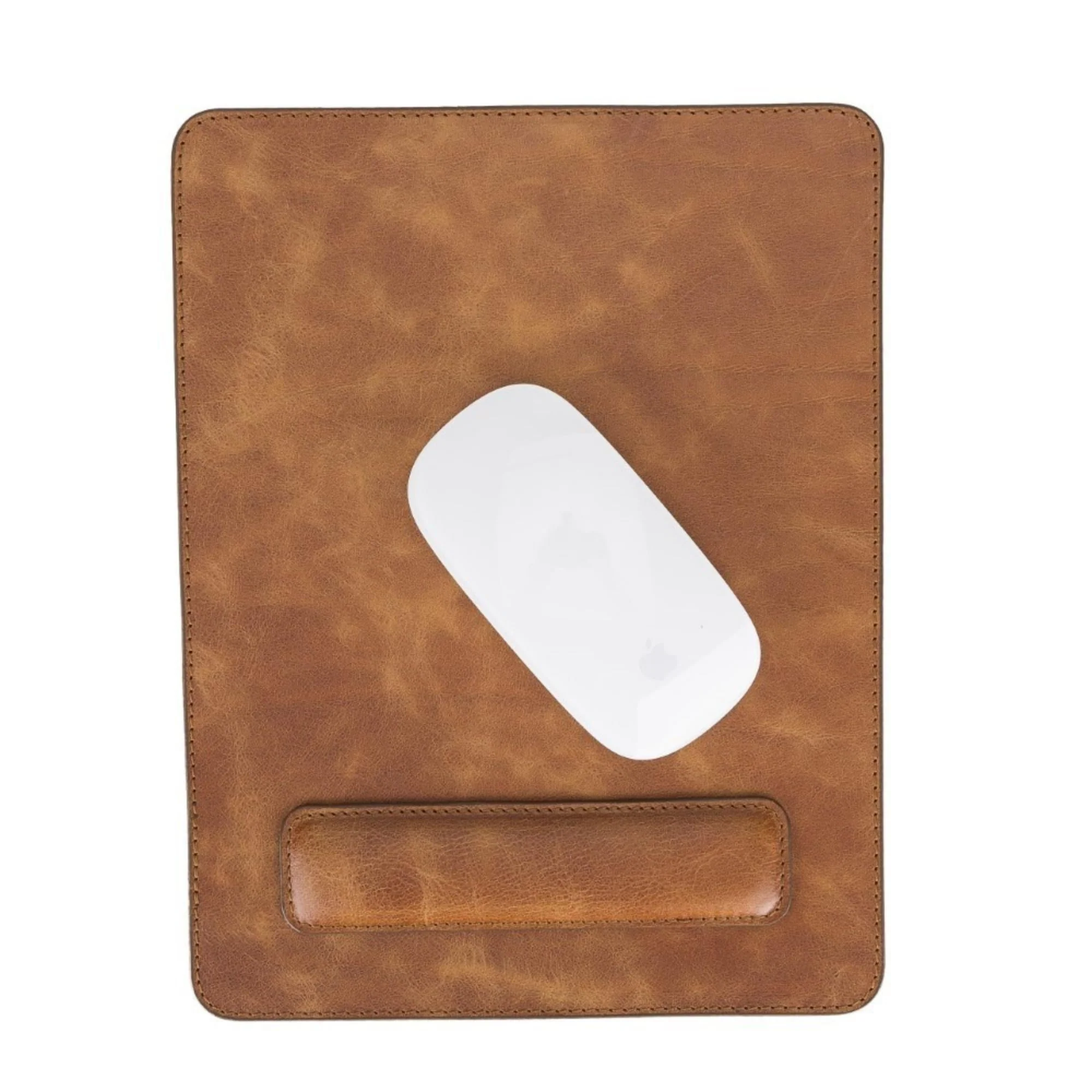 Boulder Full-Grain Leather Mouse Pad with Hand Support - Image 21