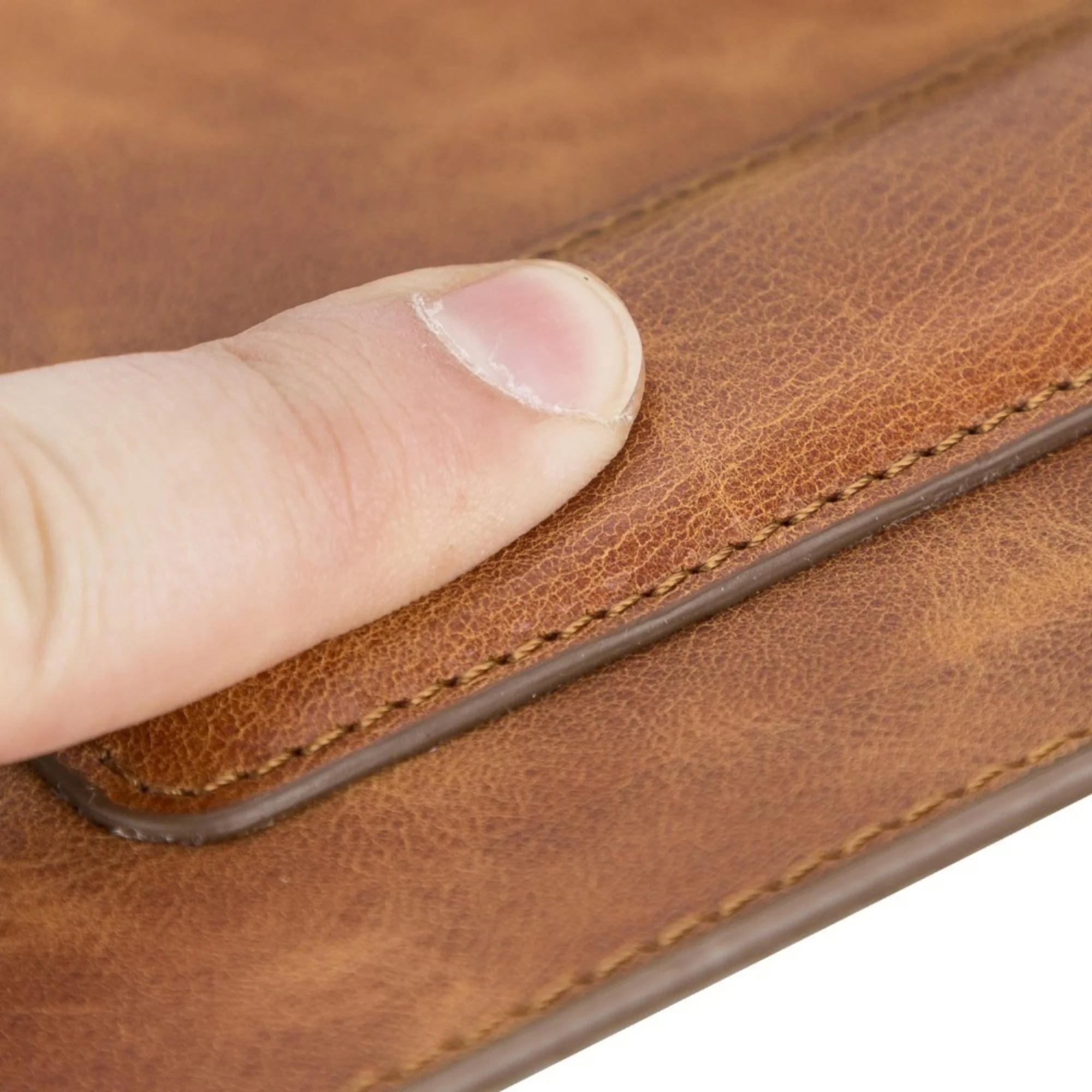 Boulder Full-Grain Leather Mouse Pad with Hand Support - Image 24