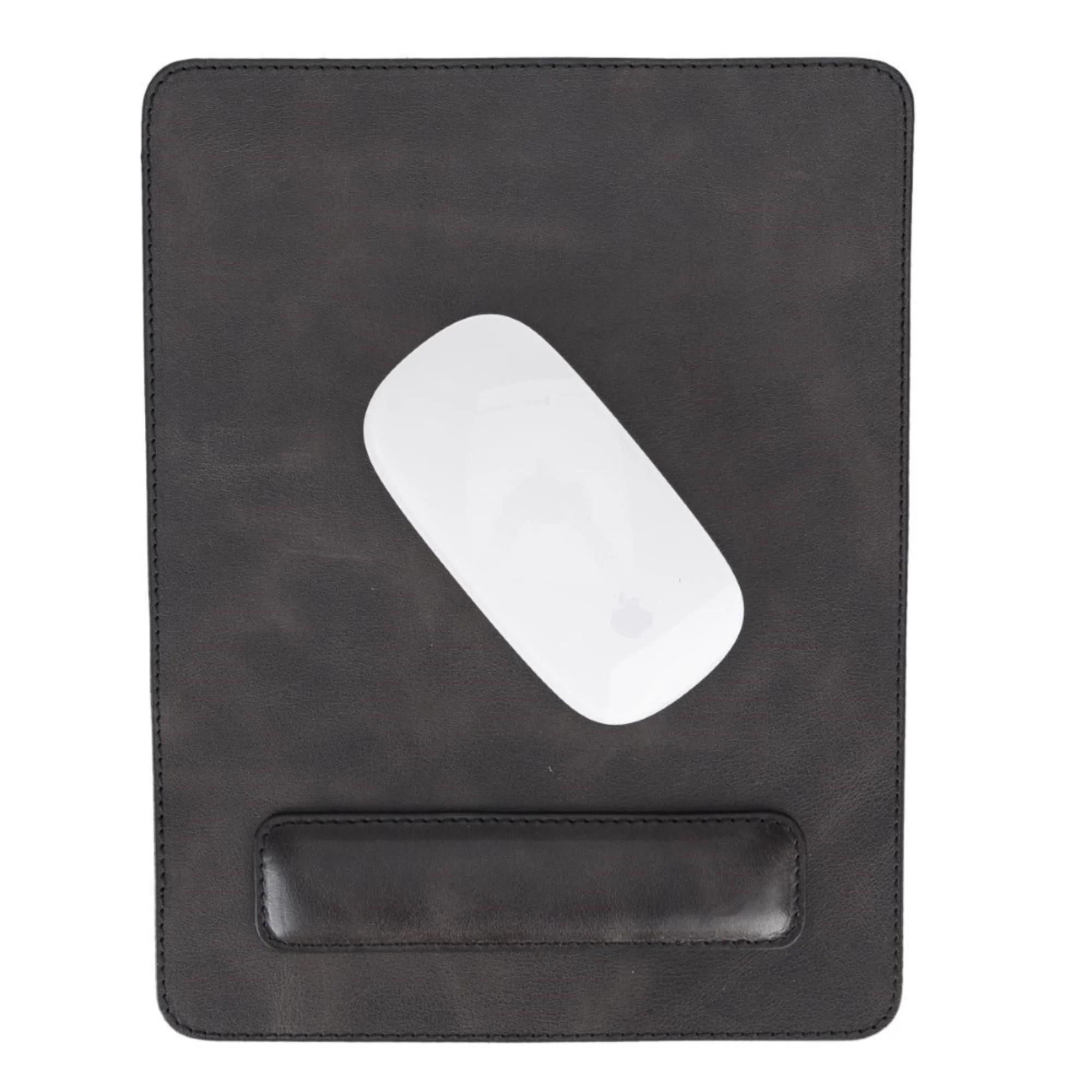 Boulder Full-Grain Leather Mouse Pad with Hand Support - Image 6