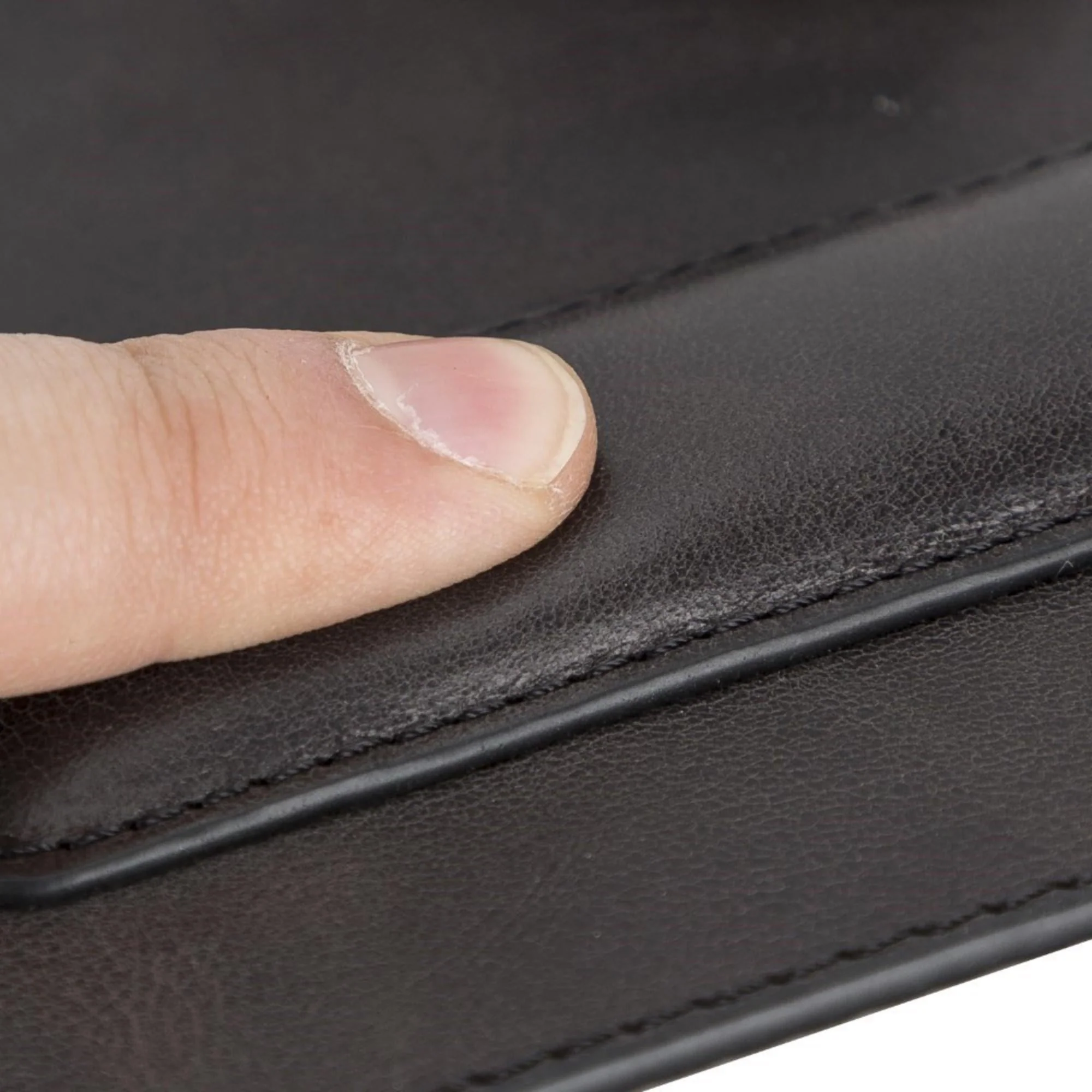 Boulder Full-Grain Leather Mouse Pad with Hand Support - Image 9
