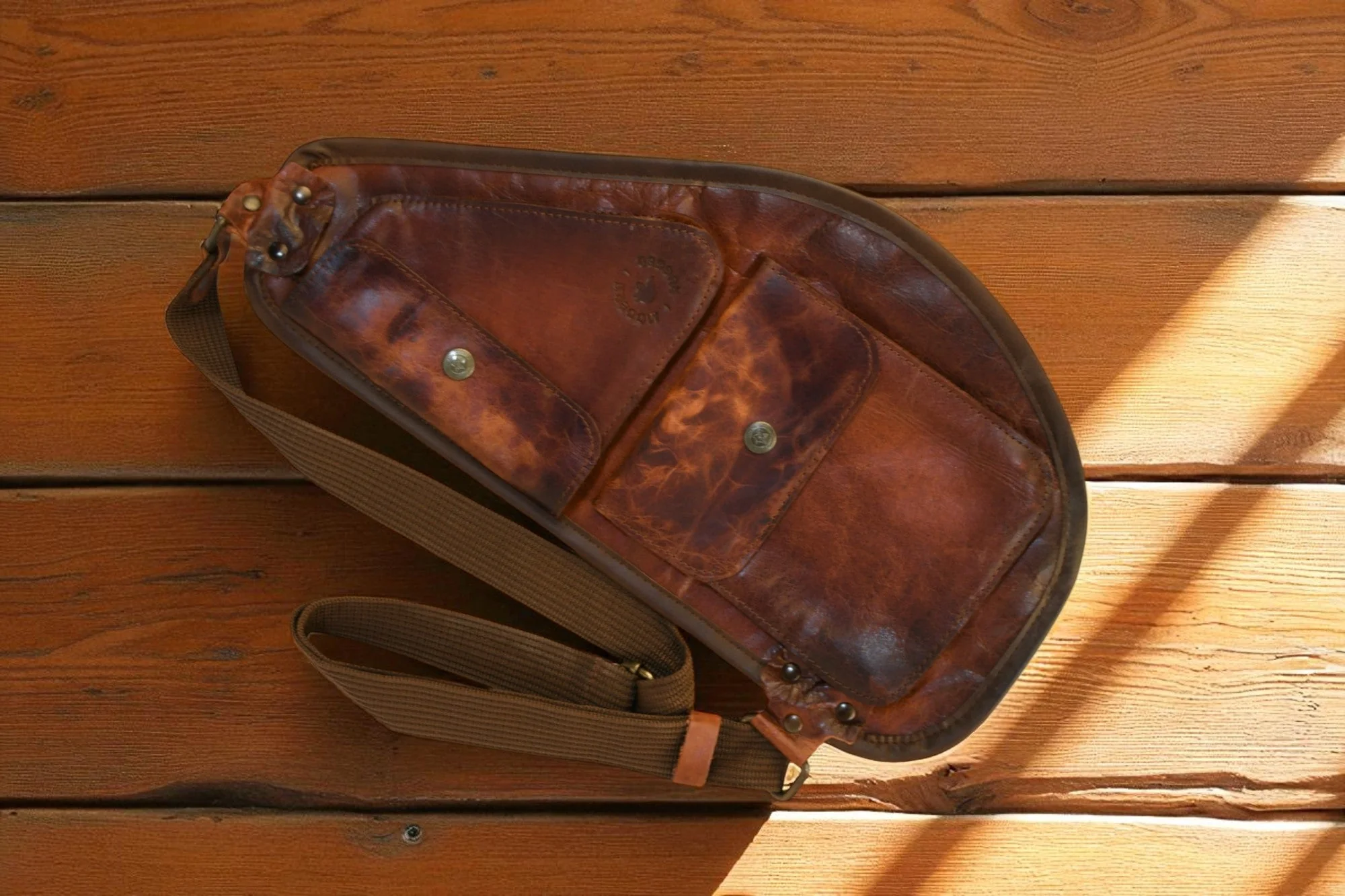 Bovine Leather Slim Sling - Red - Image 2