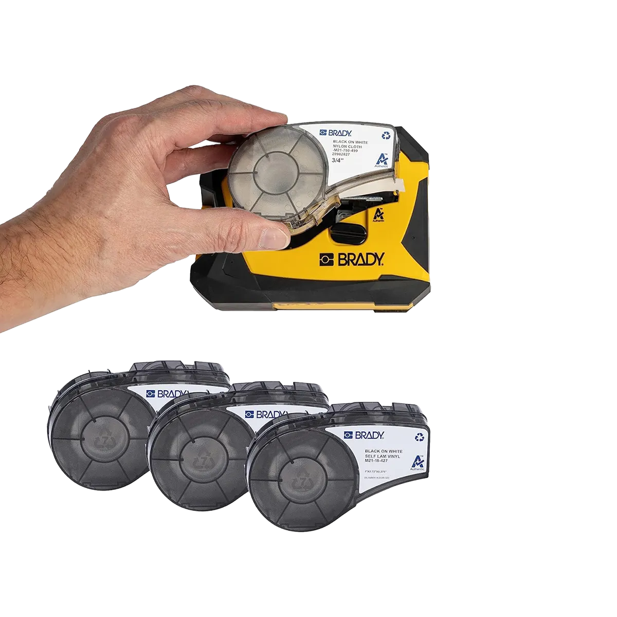 Brady M211 Portable Bluetooth Monochrome Label Printer, Yellow/Black - Image 3