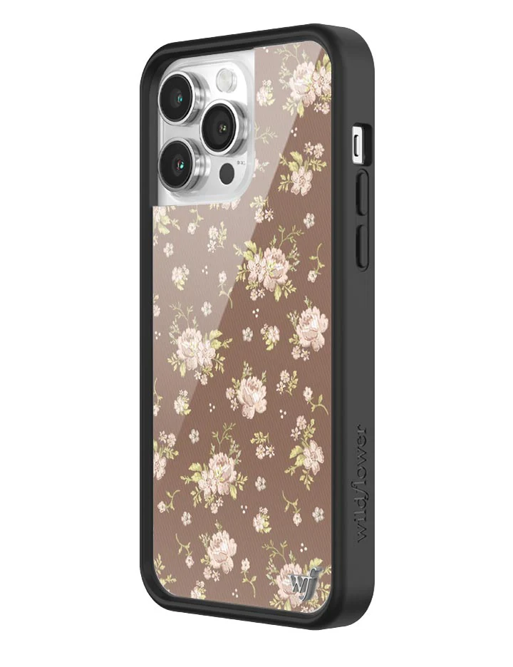 Brown Floral iPhone Case - Image 10