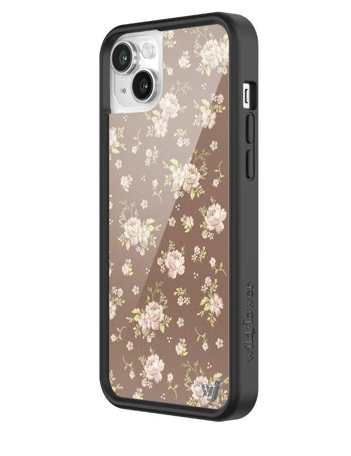 Brown Floral iPhone Case - Image 12