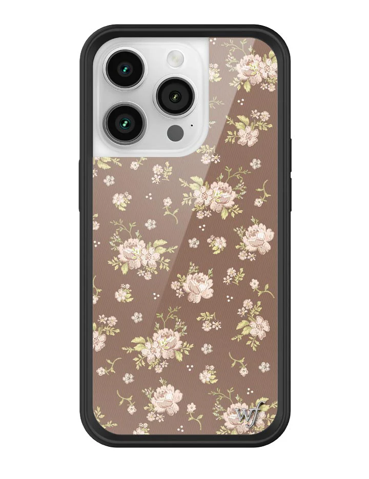 Brown Floral iPhone Case - Image 13