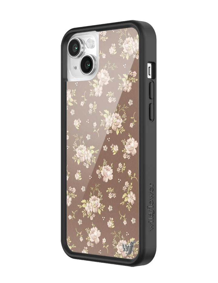 Brown Floral iPhone Case - Image 16