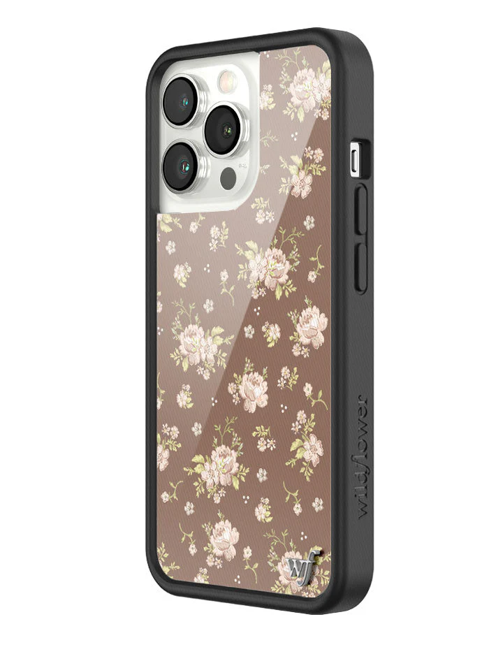 Brown Floral iPhone Case - Image 20
