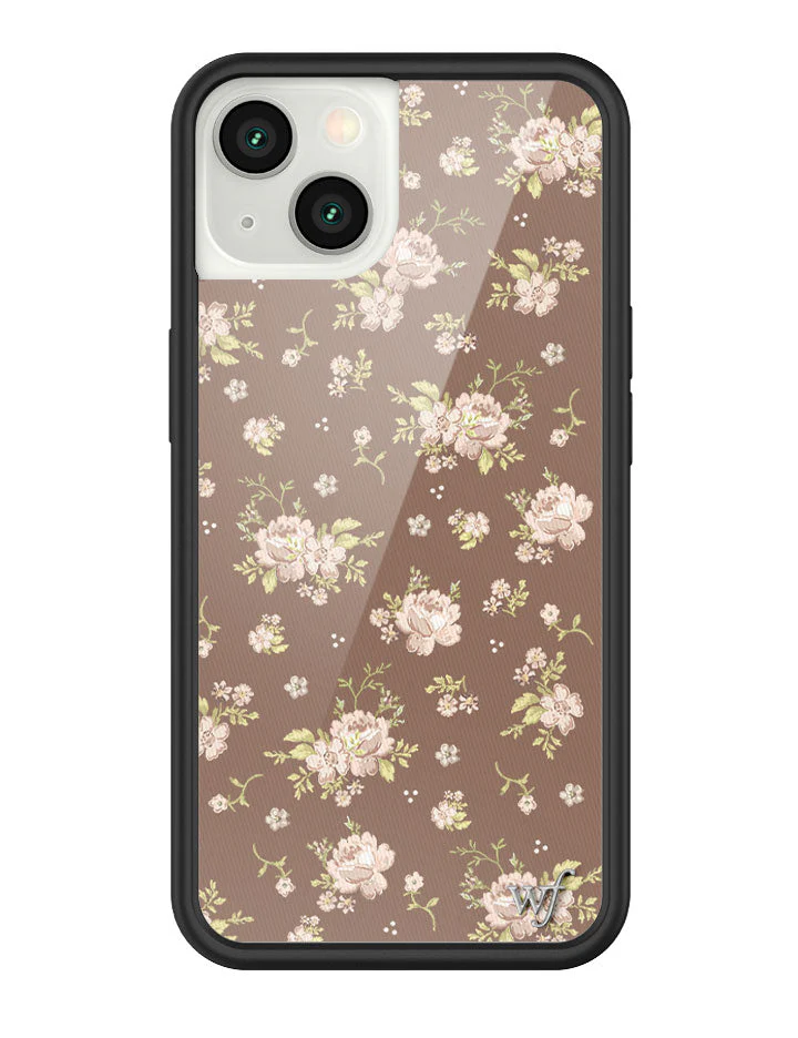 Brown Floral iPhone Case - Image 21