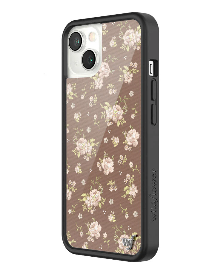 Brown Floral iPhone Case - Image 22