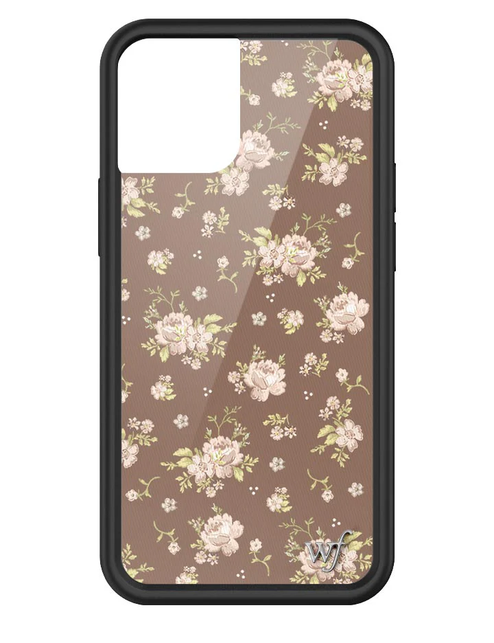 Brown Floral iPhone Case - Image 23