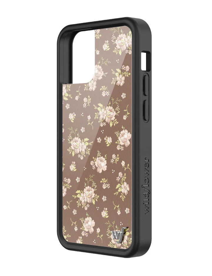 Brown Floral iPhone Case - Image 24