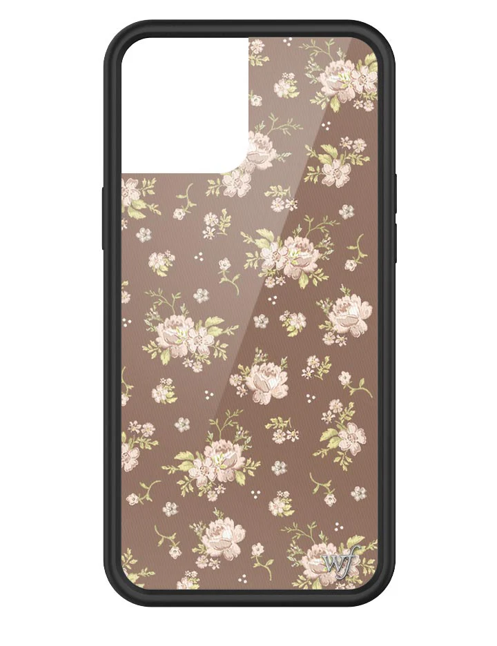 Brown Floral iPhone Case - Image 25
