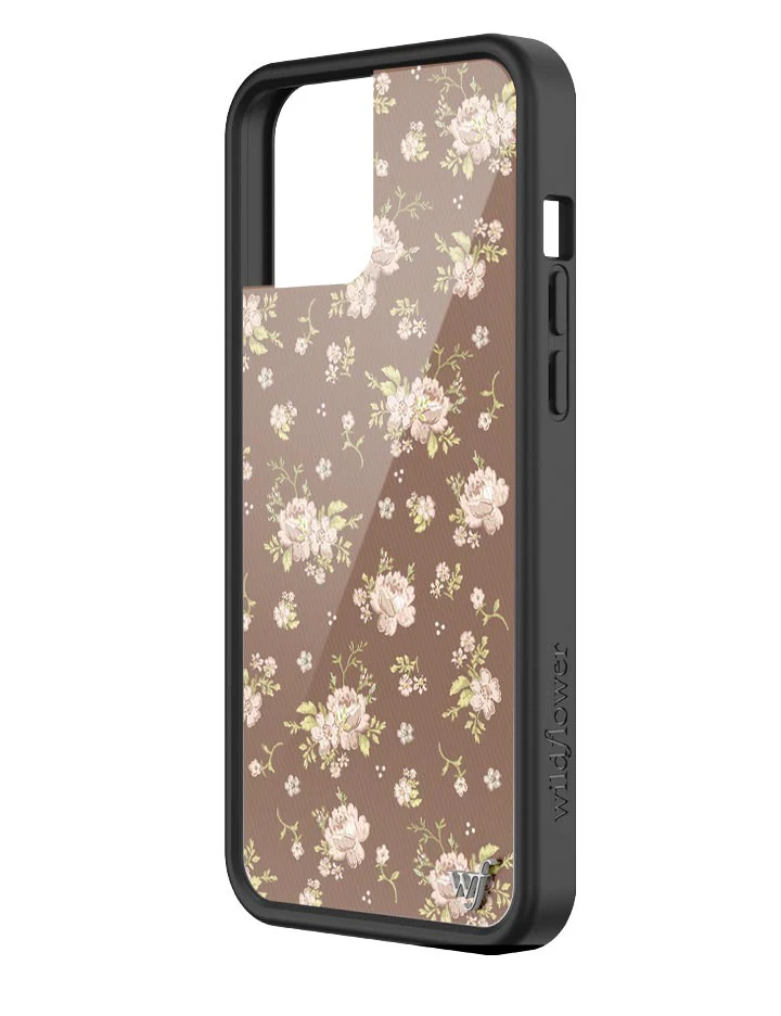 Brown Floral iPhone Case - Image 26