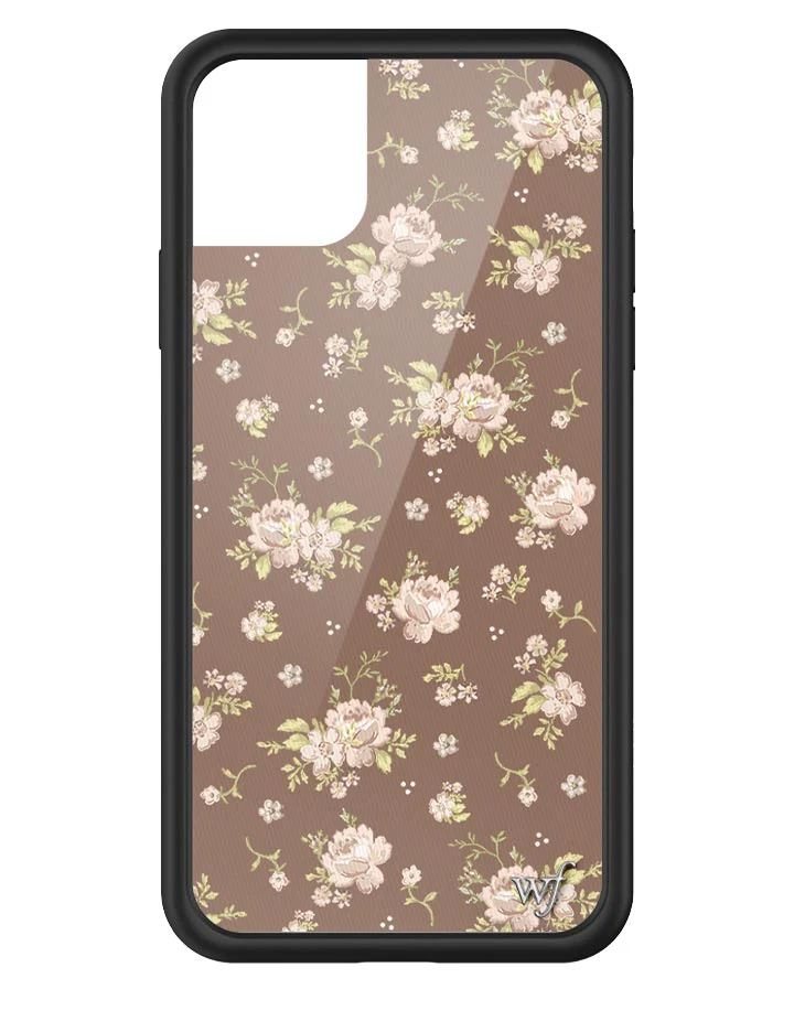 Brown Floral iPhone Case - Image 29