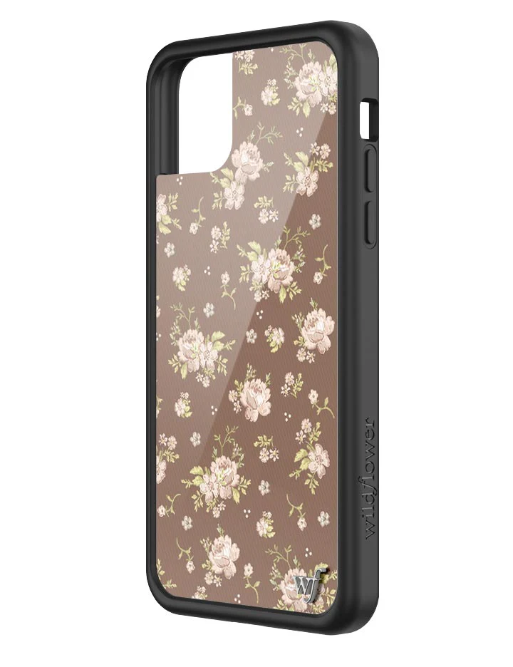 Brown Floral iPhone Case - Image 30