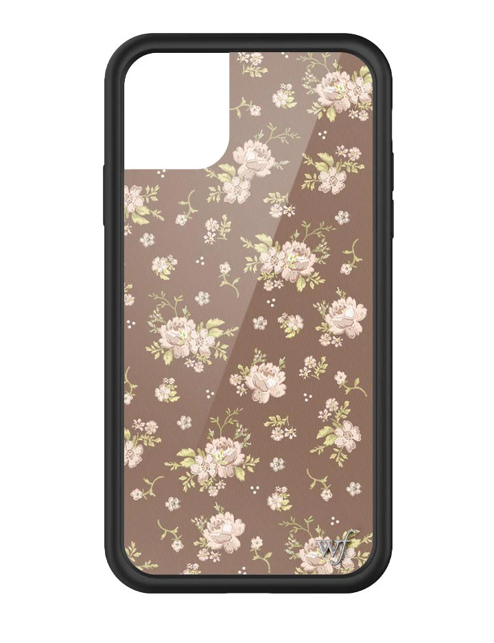 Brown Floral iPhone Case - Image 31
