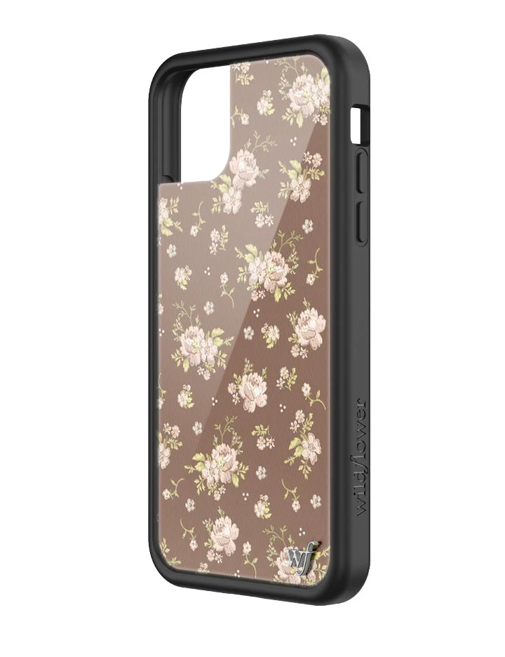 Brown Floral iPhone Case - Image 32