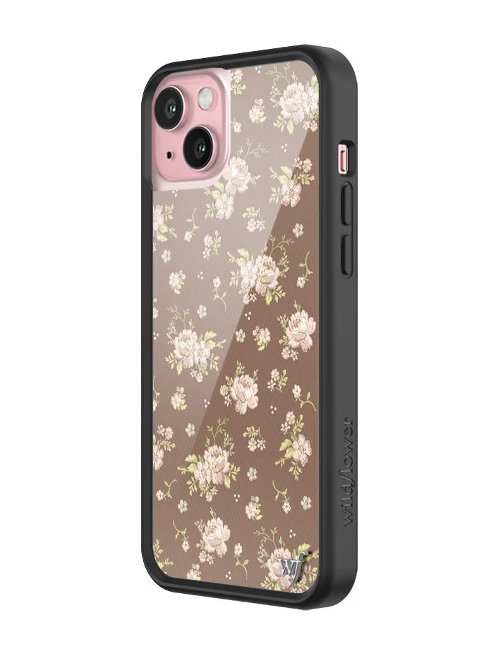 Brown Floral iPhone Case - Image 4