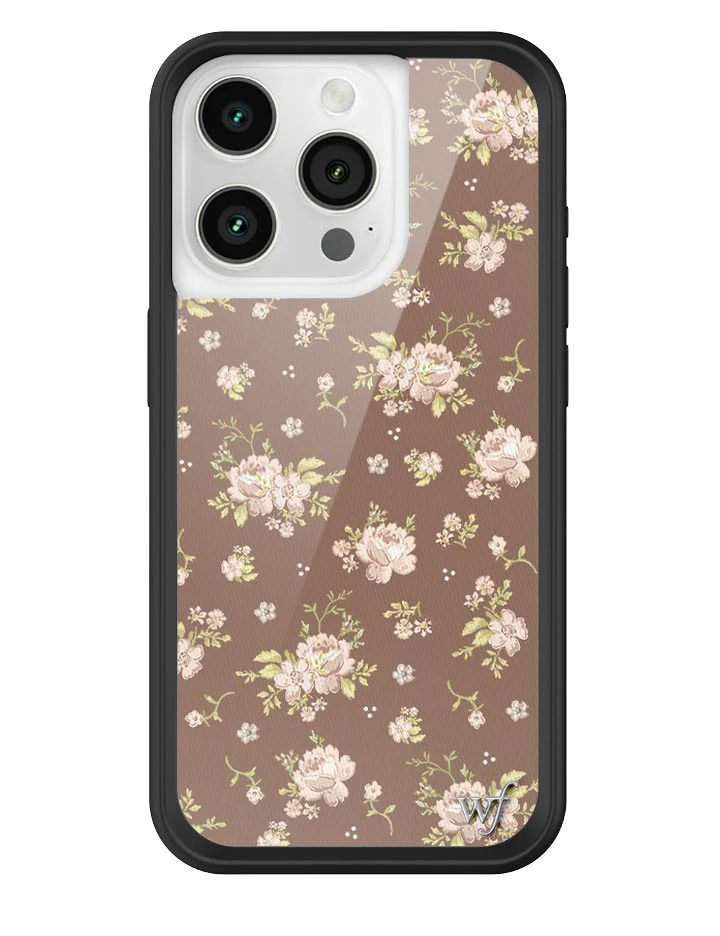 Brown Floral iPhone Case - Image 5