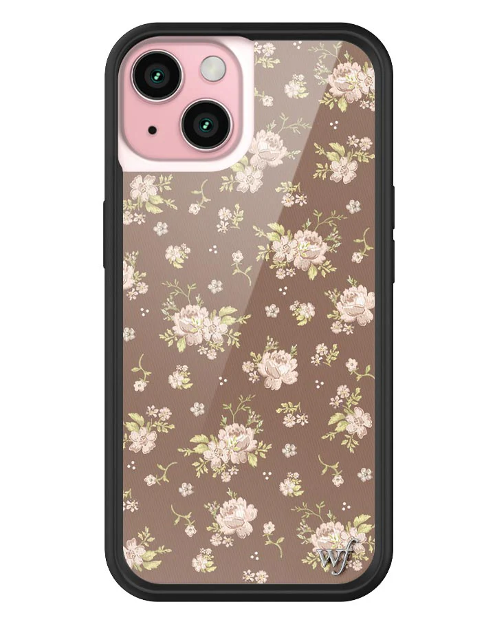 Brown Floral iPhone Case - Image 7