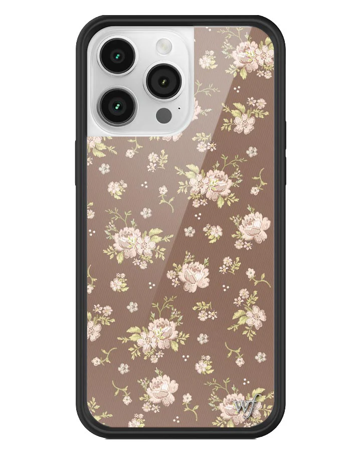 Brown Floral iPhone Case - Image 9
