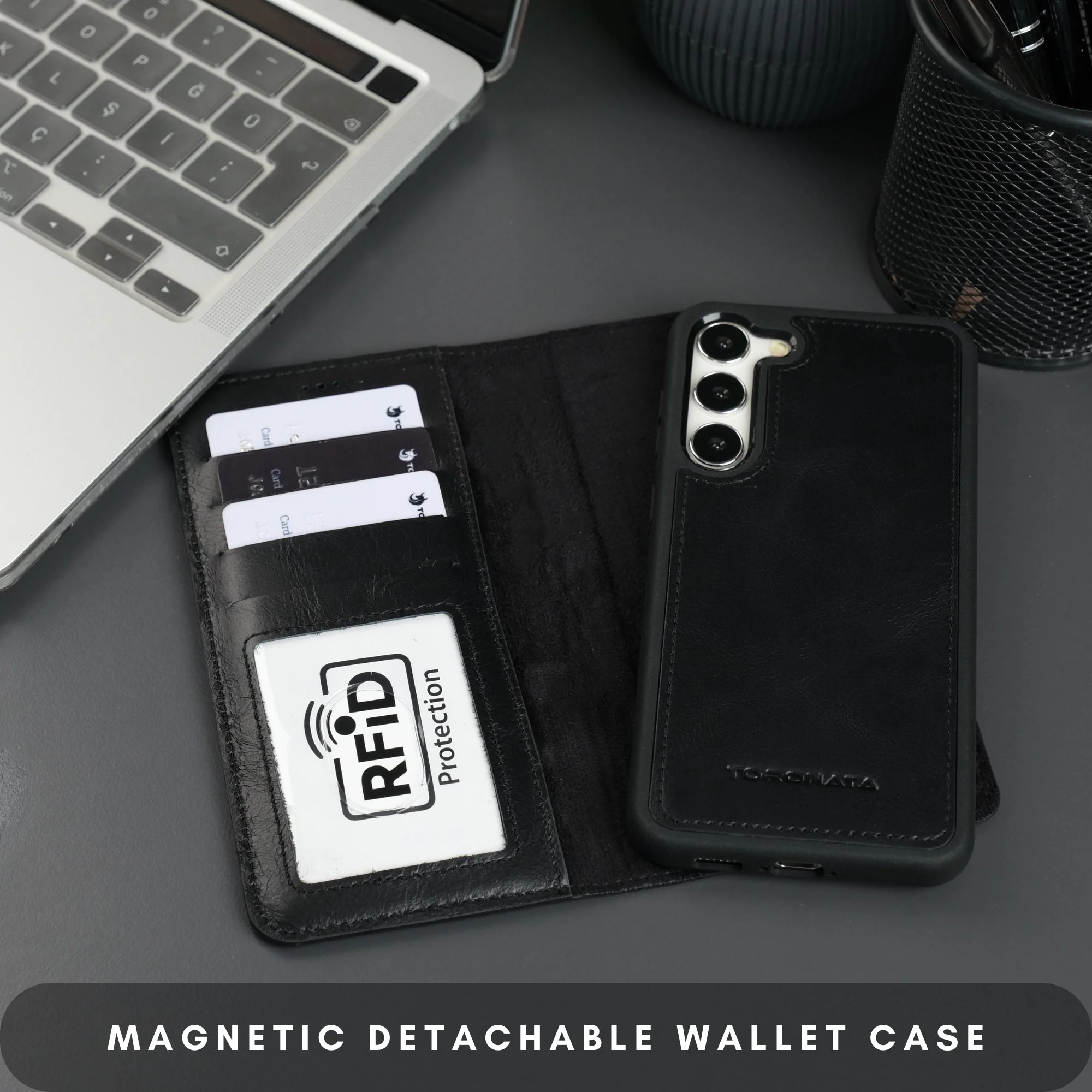 Buffalo Leather Samsung Galaxy S24 Plus Wallet with Detachable Case - Image 10