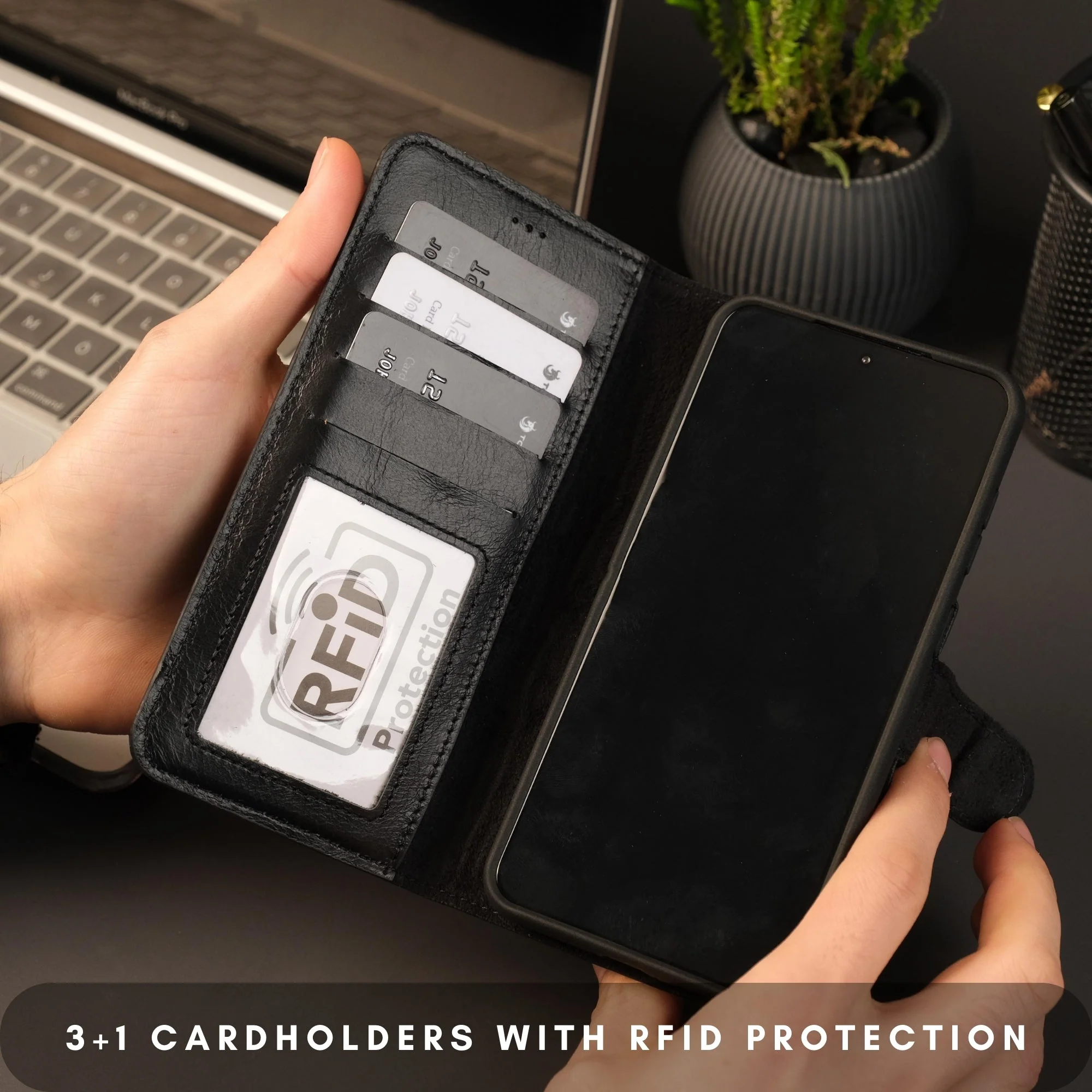 Buffalo Leather Samsung Galaxy S24 Wallet with Detachable Case - Image 11