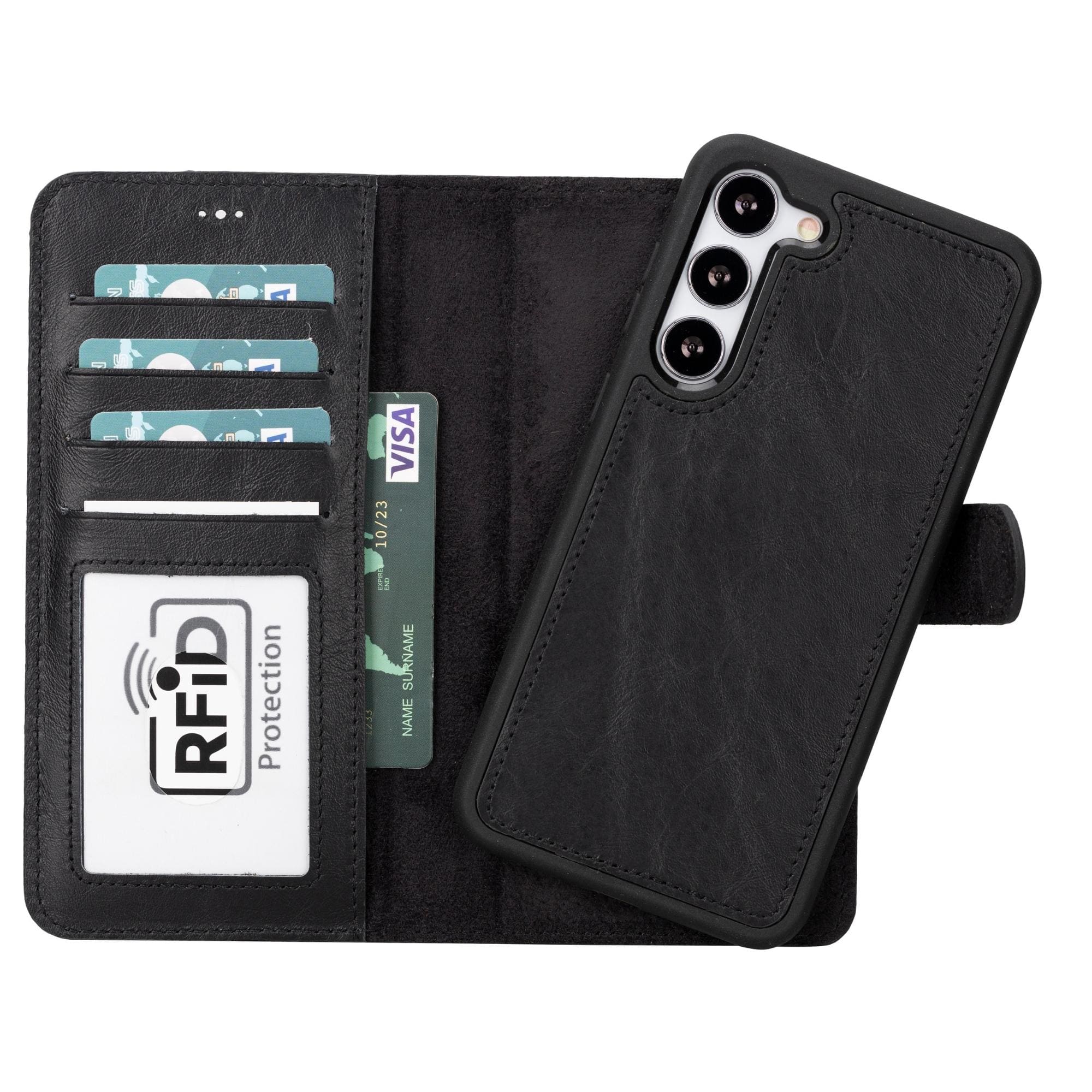 Buffalo Samsung Galaxy S21 FE Detachable Leather Wallet Case - Image 15