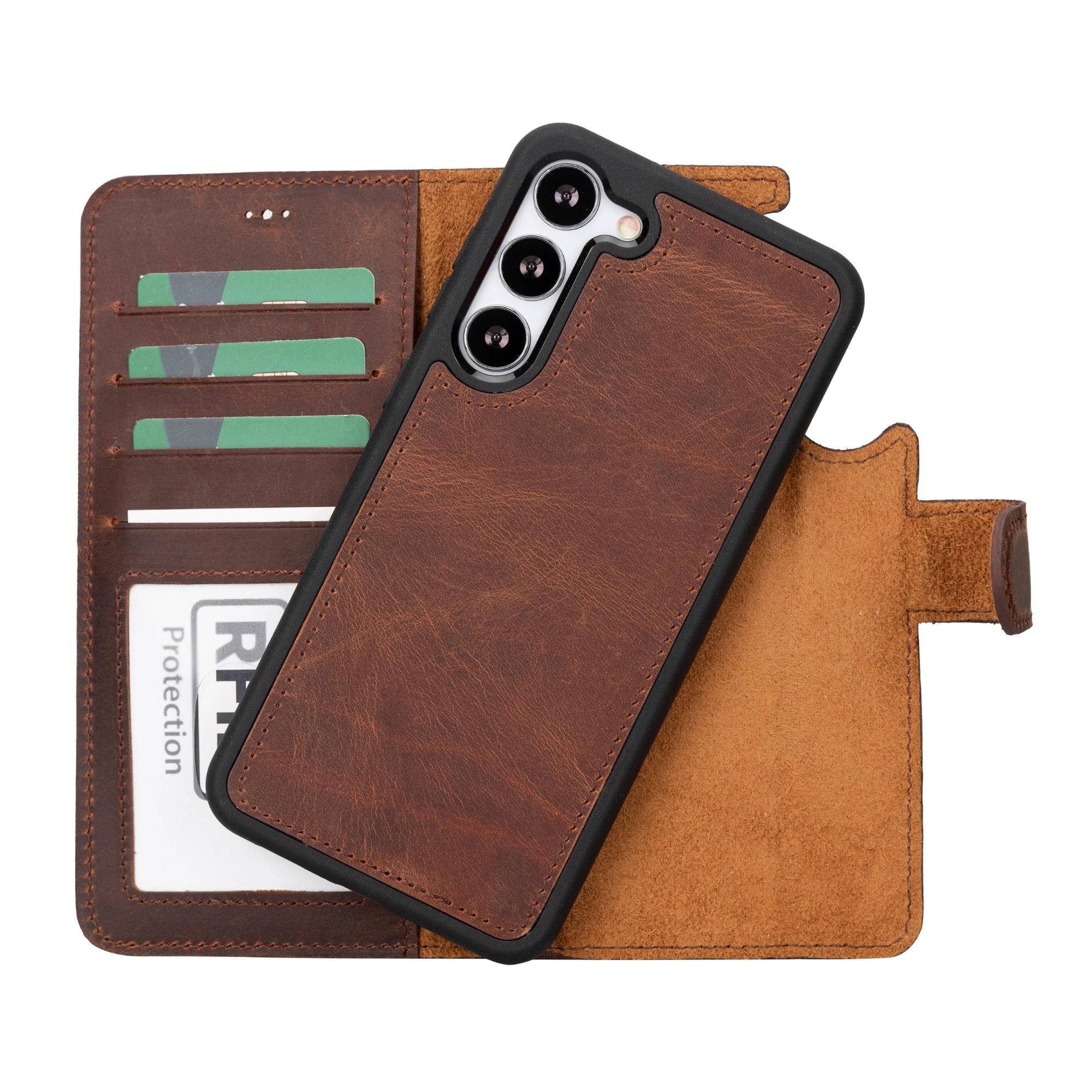 Buffalo Samsung Galaxy S21 FE Detachable Leather Wallet Case - Image 8