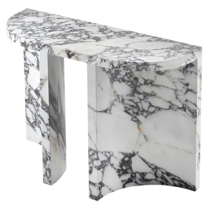 Calacatta Viola Marble Designer Arched Legs Console Polished - Image 2
