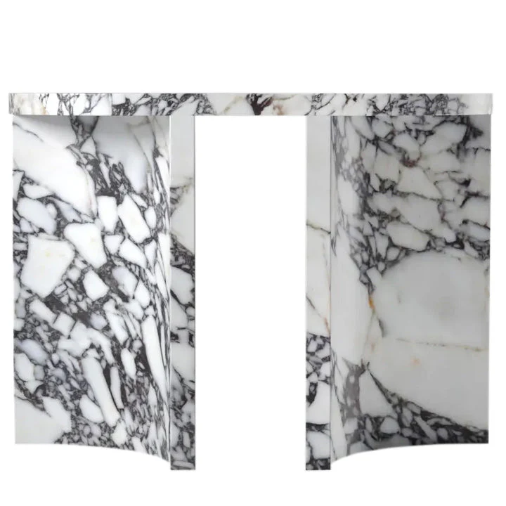 Calacatta Viola Marble Designer Arched Legs Console Polished - Image 3