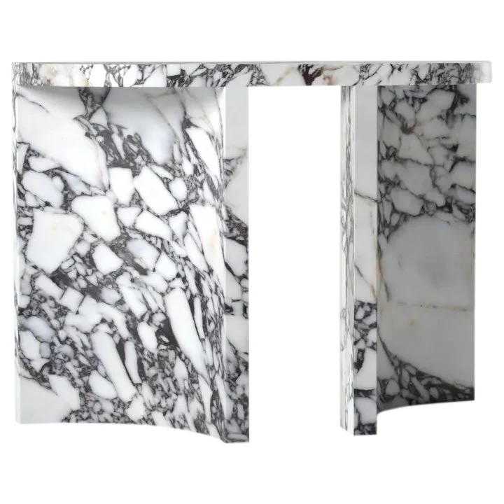 Calacatta Viola Marble Designer Arched Legs Console Polished - Image 5