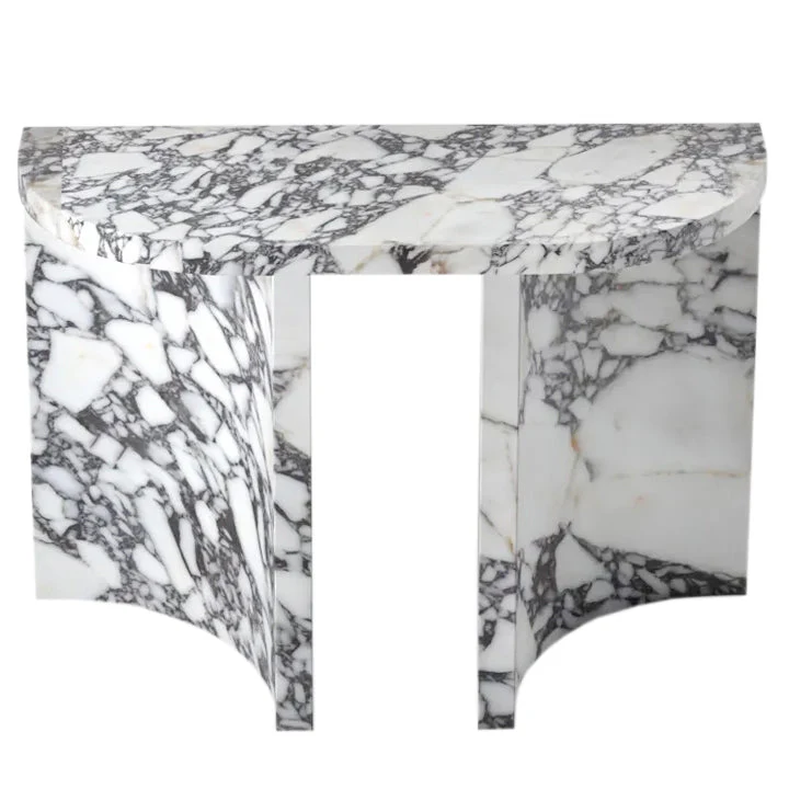 Calacatta Viola Marble Designer Arched Legs Console Polished - Image 7